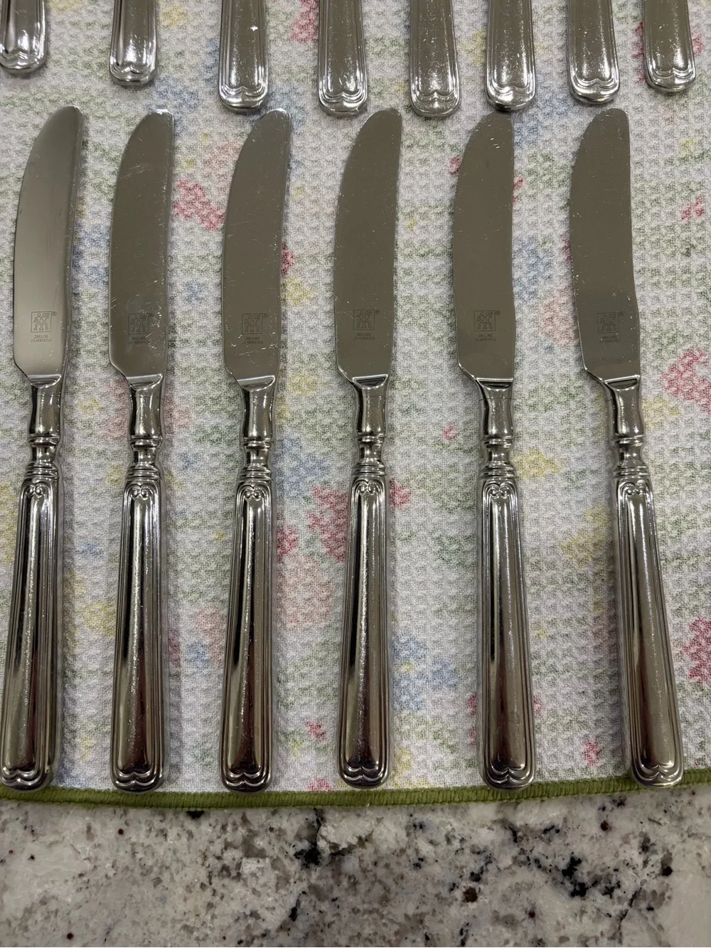 28 Pc Zwilling J.A. Henckels Vintage 1876 Stainless Steel Flatware.